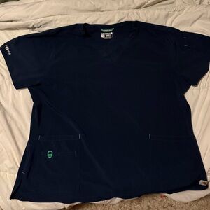 Carhartt Navy Blue Women's Scrub Top
